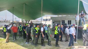 REFUERZA SECRETARÍA DE SEGURIDAD DEL EDOMEX VIGILANCIA Y LABORES EN ZONA AFECTADA EN CHALCO