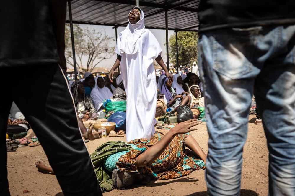 Adja, durante una "curación" en Burkina Faso. FOTO: AFP