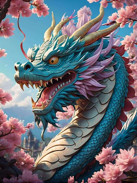 Dragón hecho con inteligencia artificial. Foto: Archivo
